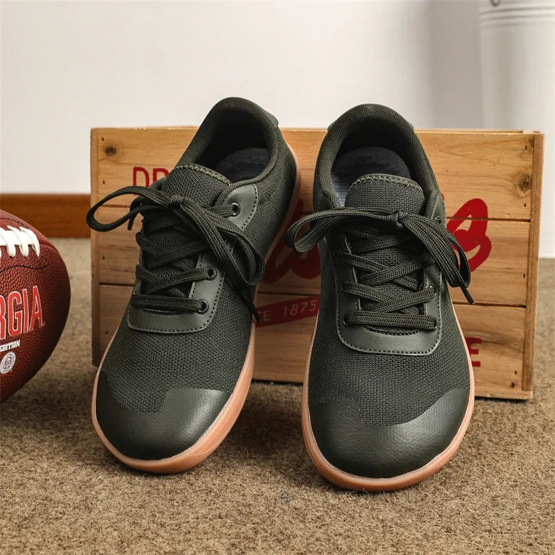 Wide Toe Men's Shoes Women's Wide and Minimalist Barefoot Sports Shoes Rubber Outsole with Loose Sole | Best Relaxing Large Size