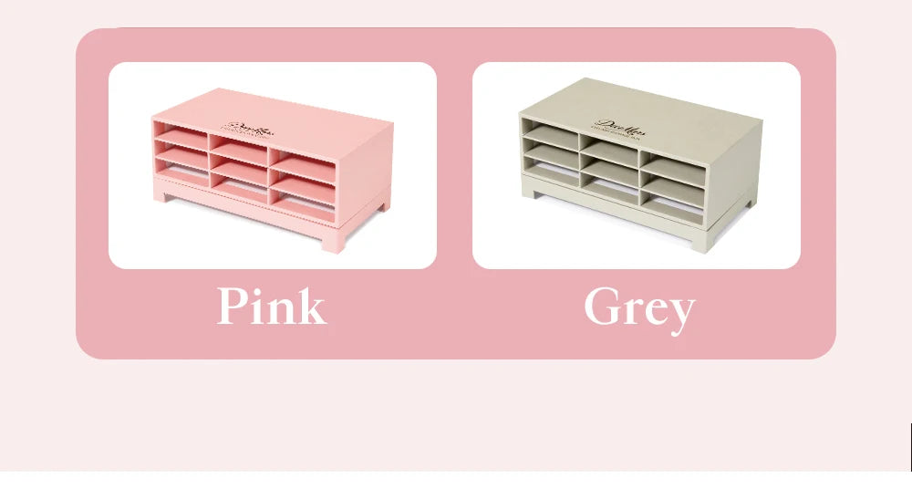 DeceMars Eyelash storage box Pink/Gray