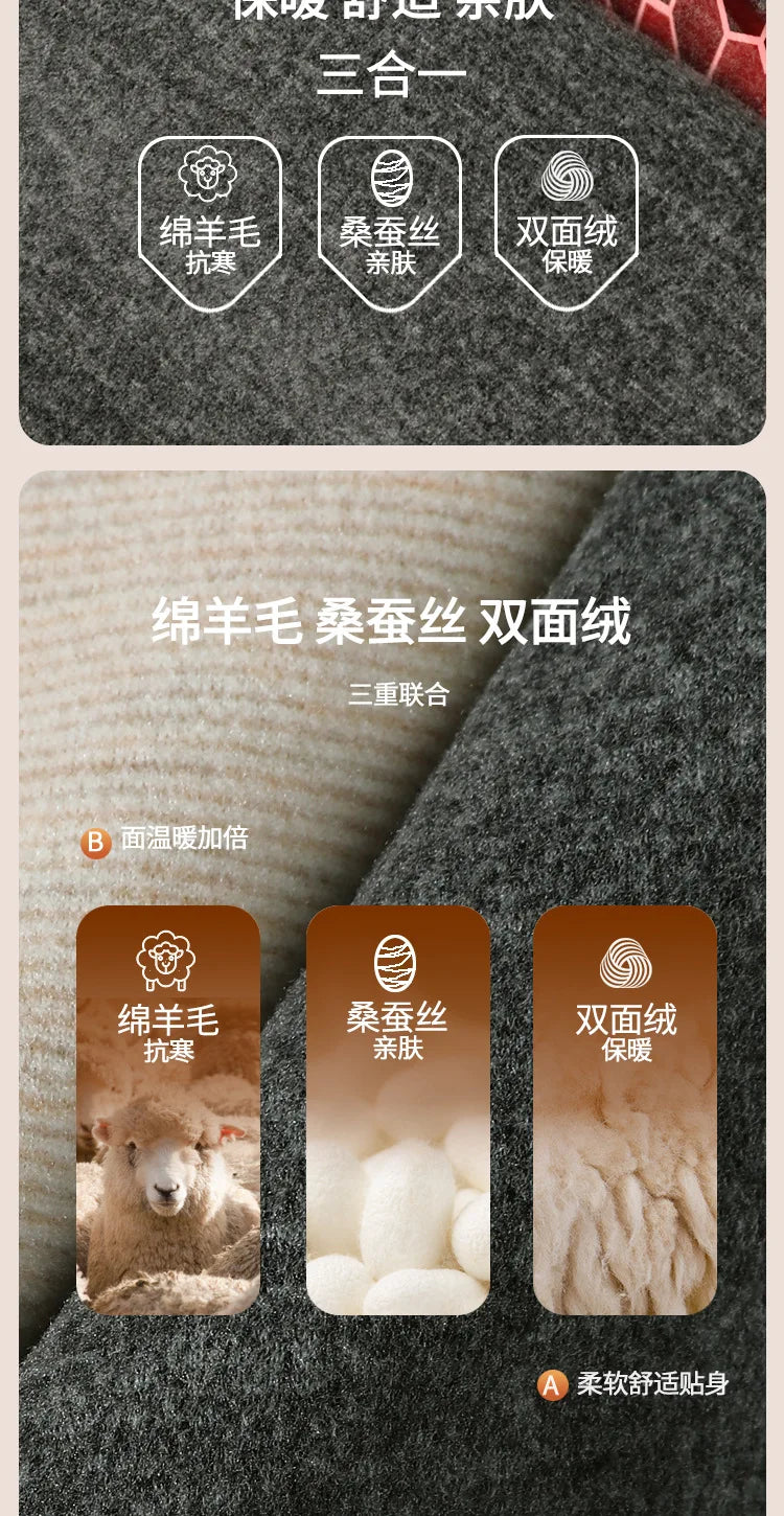 Thermal Underwear Tops Men's Winter Fleece Thickened Undershirt V-Neck Long Sleeve Bottom Shirt Long John Thermo Undercoat