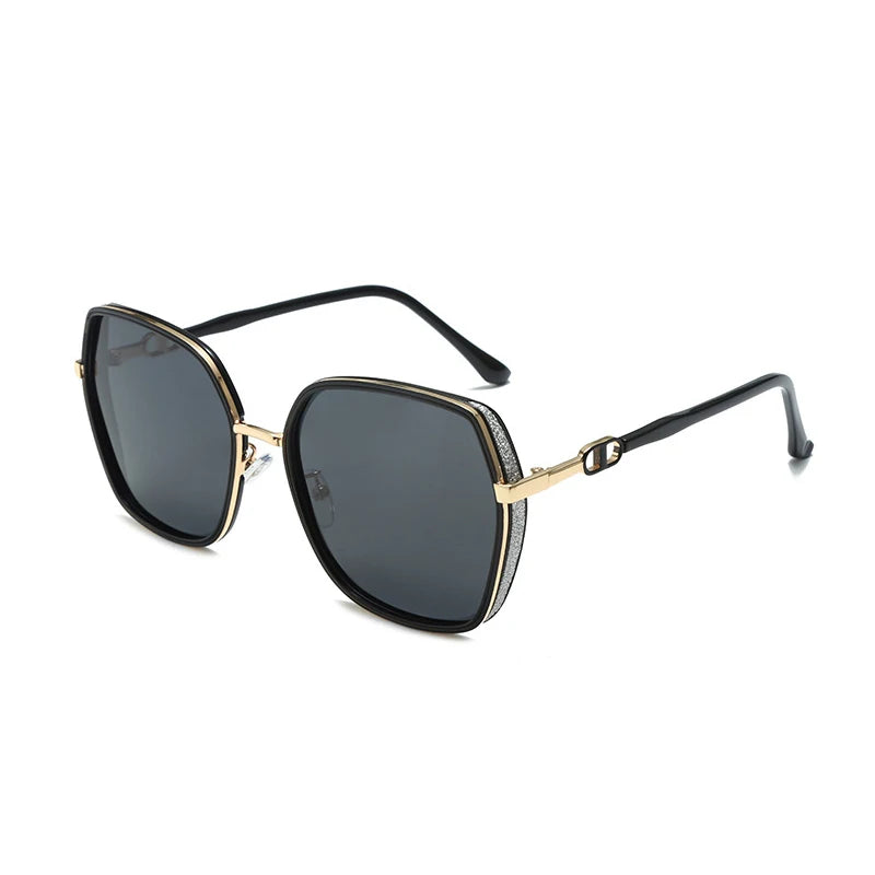 New Fashion Polarized Sunglasses Women UV400 Gradient Lens Sun Glasses Oversized Retro Square Luxury Brand Oculus