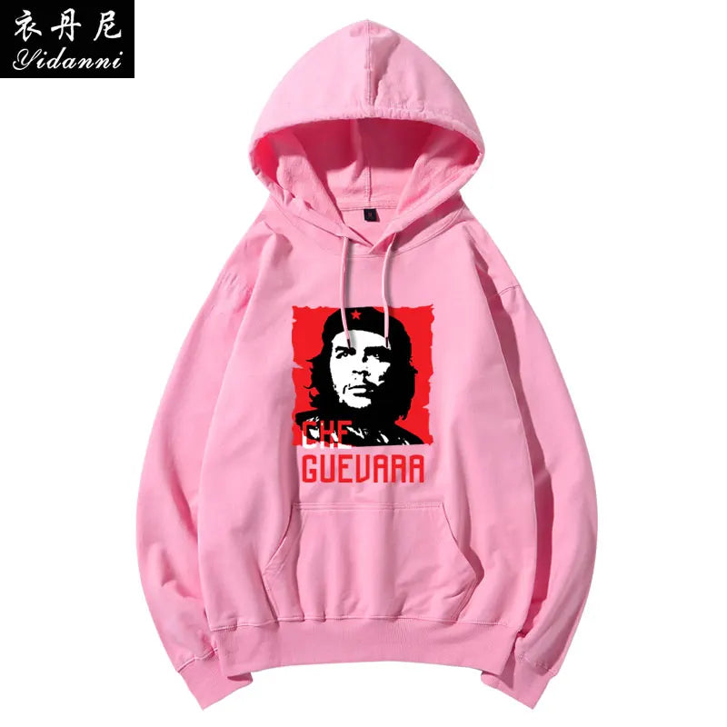 Cuban Red Revolutionary Hero Che Guevara Hooded Sweatshirt Printed Men's and Women's Casual Pullover Long-sleeved Hoodies Tops