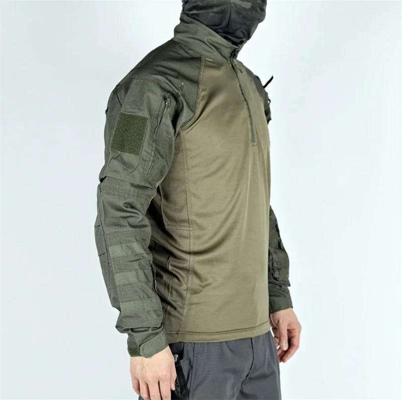 Tactical Pants Workwear Pants Mens Camo Military Wear-resistant Outdoor Trip Hiking Shirts Training Hunting Clothes Multi Pocket