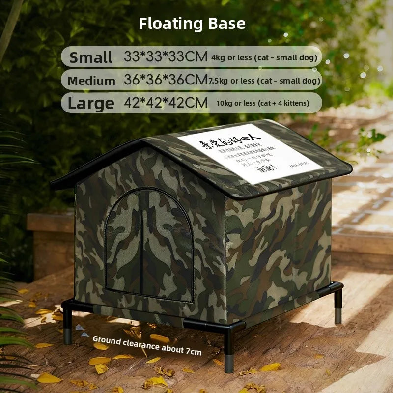 Outdoor Waterproof  Dog Shelter Winter Cold Proof Rain Sun Protection Warm All Season Universal Outdoor  House
