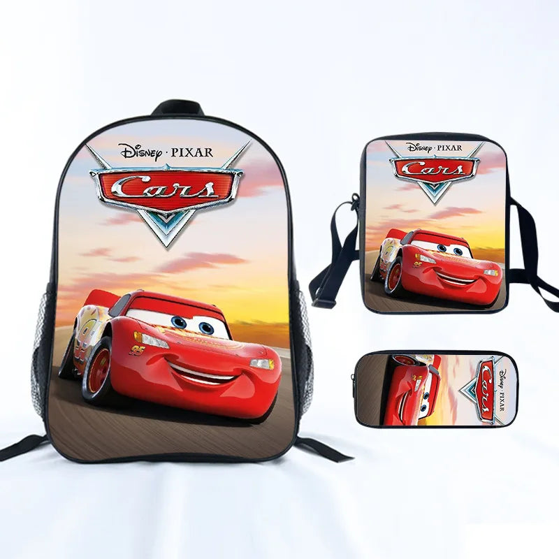 Cars School Backpack For Boys Girls Cartoon Game Knapsack Primary Backpacks Kids Satchels Space School Bags With Shoulder Bags