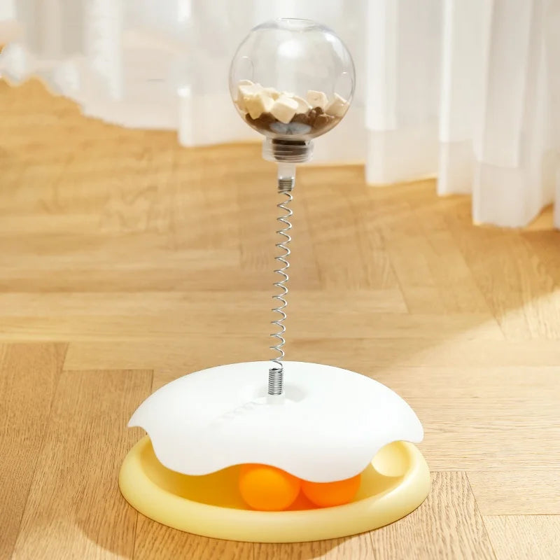 Pet Interactive Leakage Ball - Cat Turntable Toy - Food Dispenser for IQ Training for Dogs and Cats Pet Products Accessories
