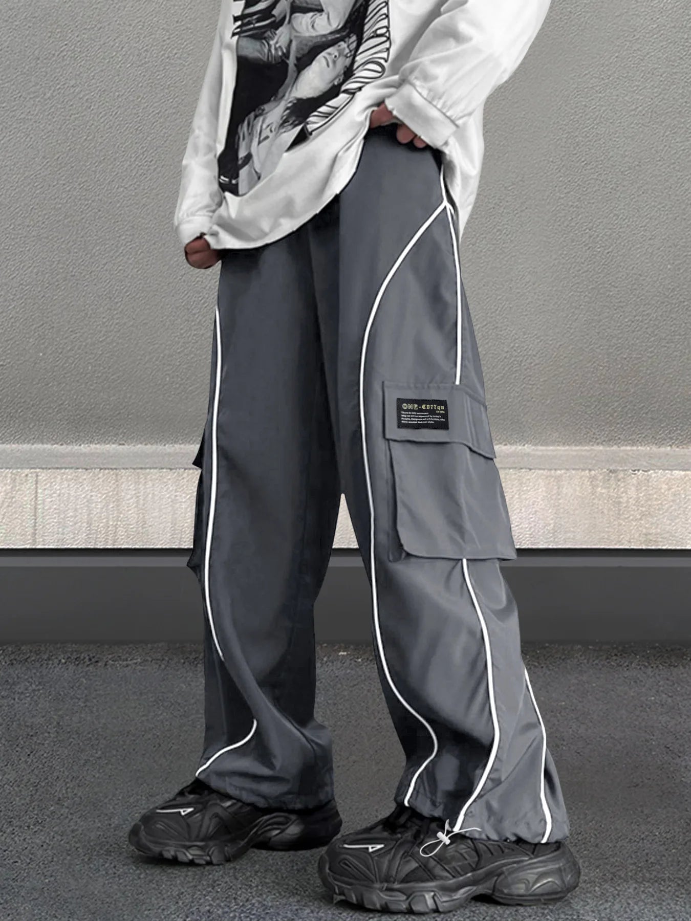 European and American Workwear Pants Men Summer New American Trendy Brand Fashion Loose Fit Casual Trousers
