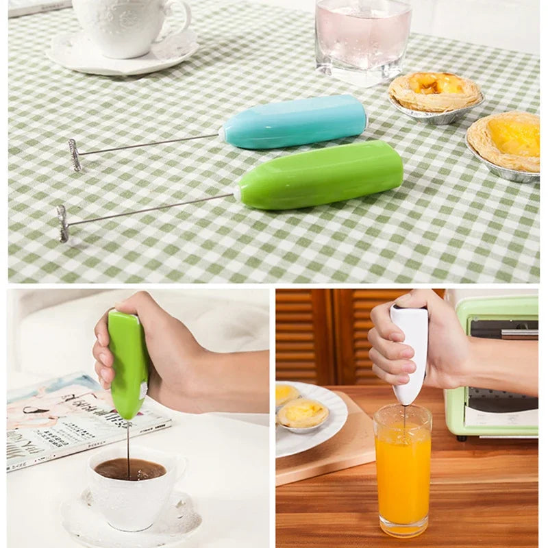 Blender Kitchen Accessories Drinks Milk Coffee Frother Foamer Whisk Mixer Stirrer Egg Beater Electric Mini Handle Kitchen Tools