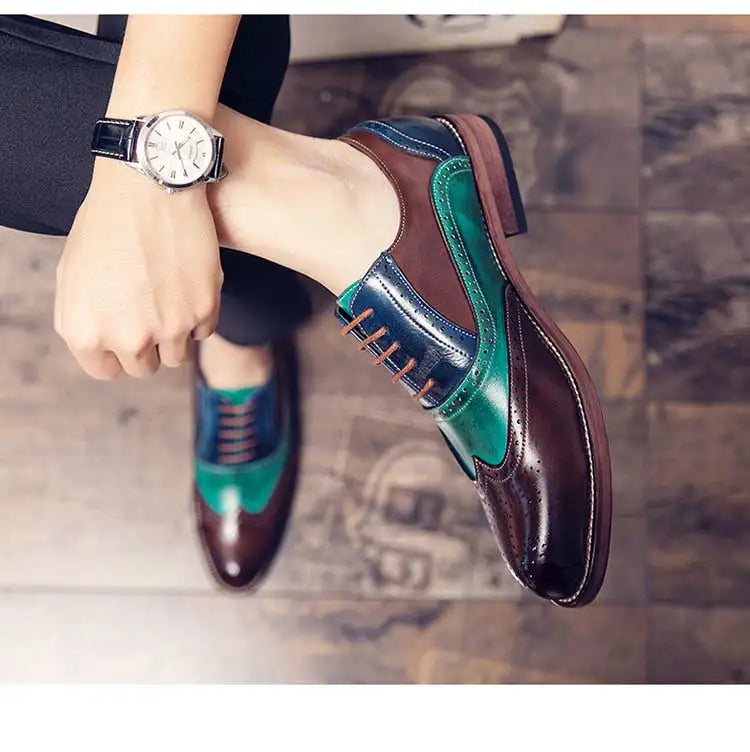 High Quality Business Formal Leather Shoes Mens Casual Dress Shoes Classic Italian Formal Oxford Elegant Shoes Men Office Shoes