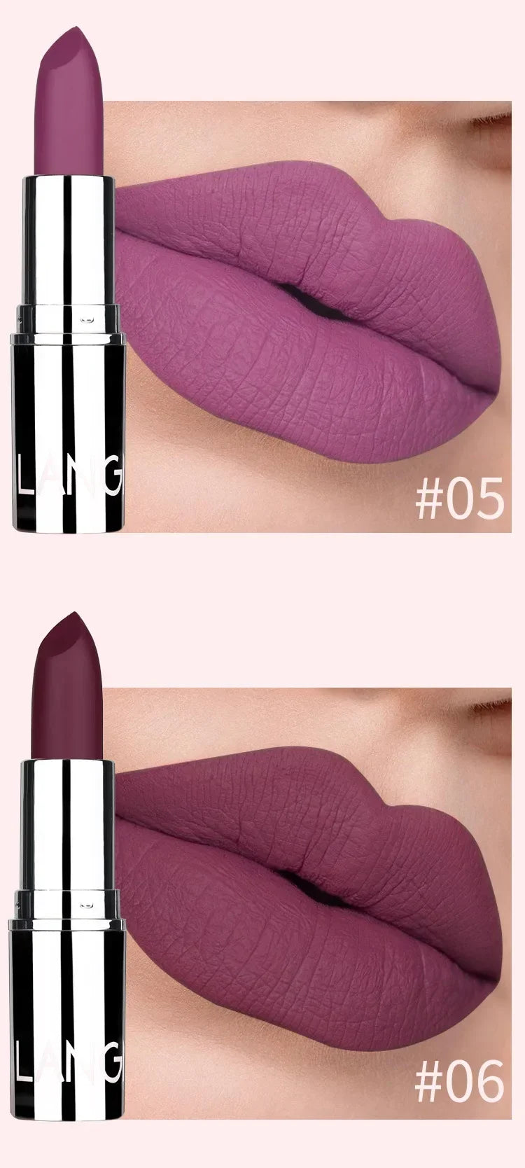 1PC Waterproof Nude Pink Lipstick Matte Lips Stick Long Lasting Non-stick Cup Lip Gloss Moisturizing Lipsticks Make-up Cosmetic