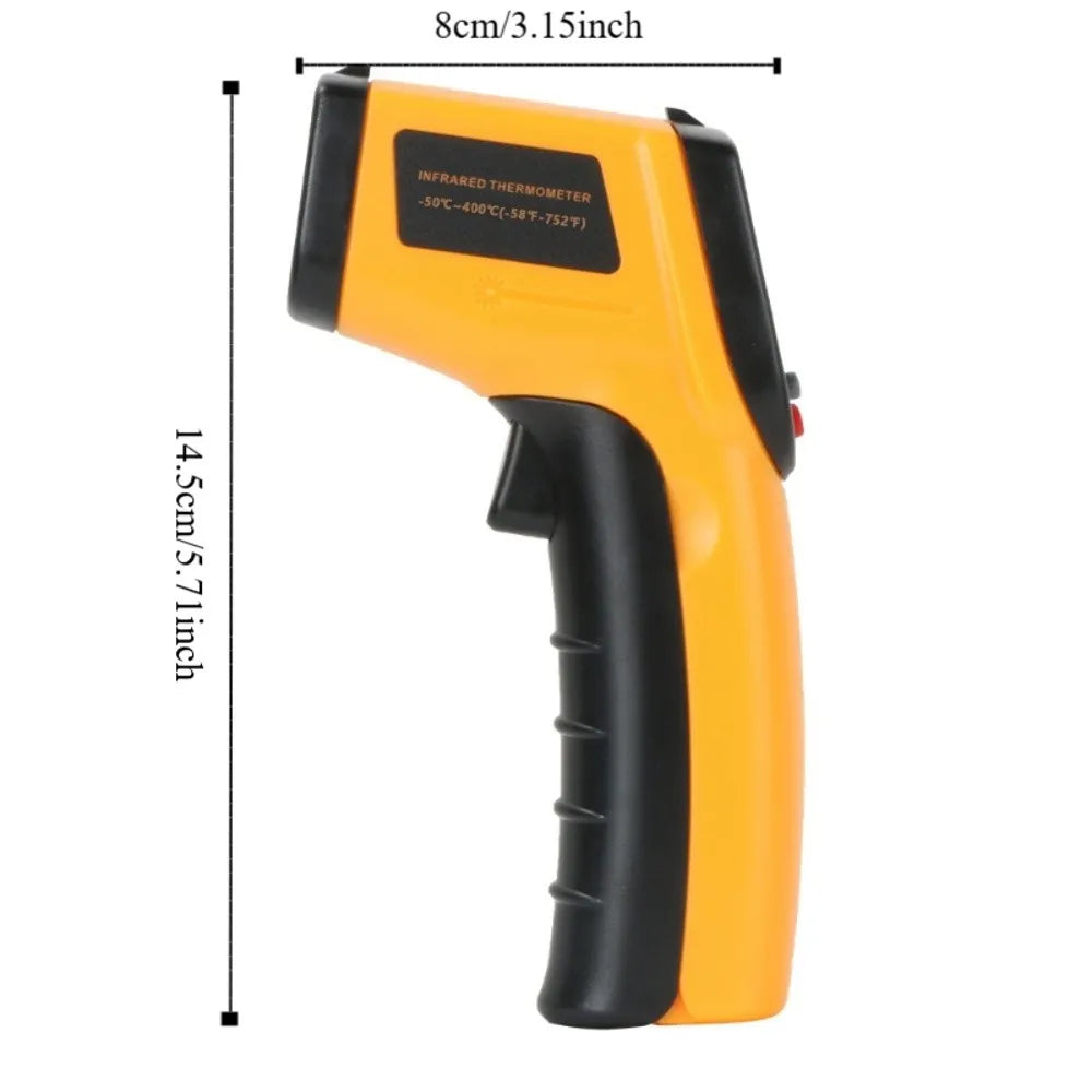 Handheld LCD Infrared Thermometer Convertible Units Laser Positioning Non-contact Thermometer Accurate Professional