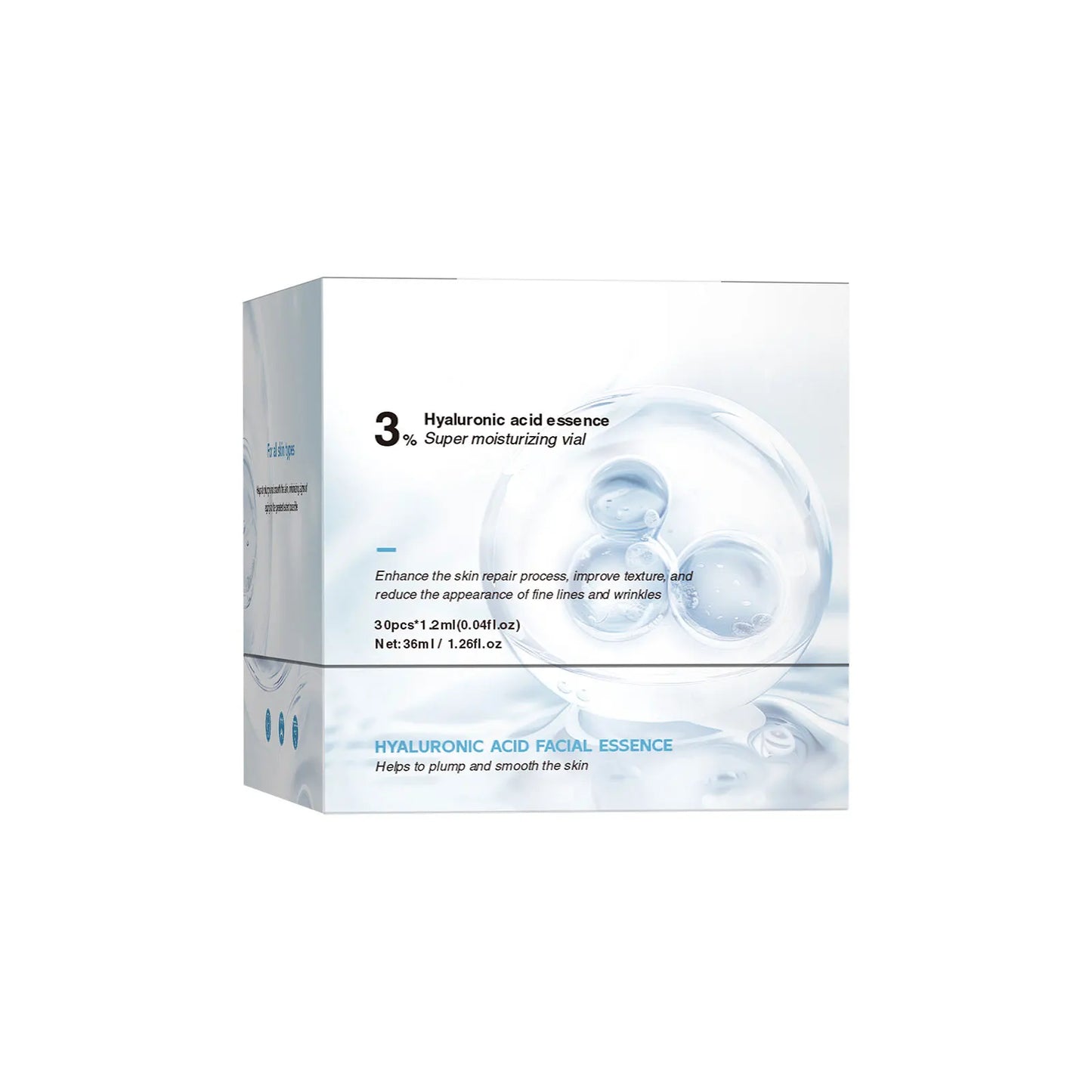 Skin Care Hyaluronic Acid Liquid Serum Facial Moisturizing Lifting Glow Up Facial Essence Quick Absorption Dermapen Serum