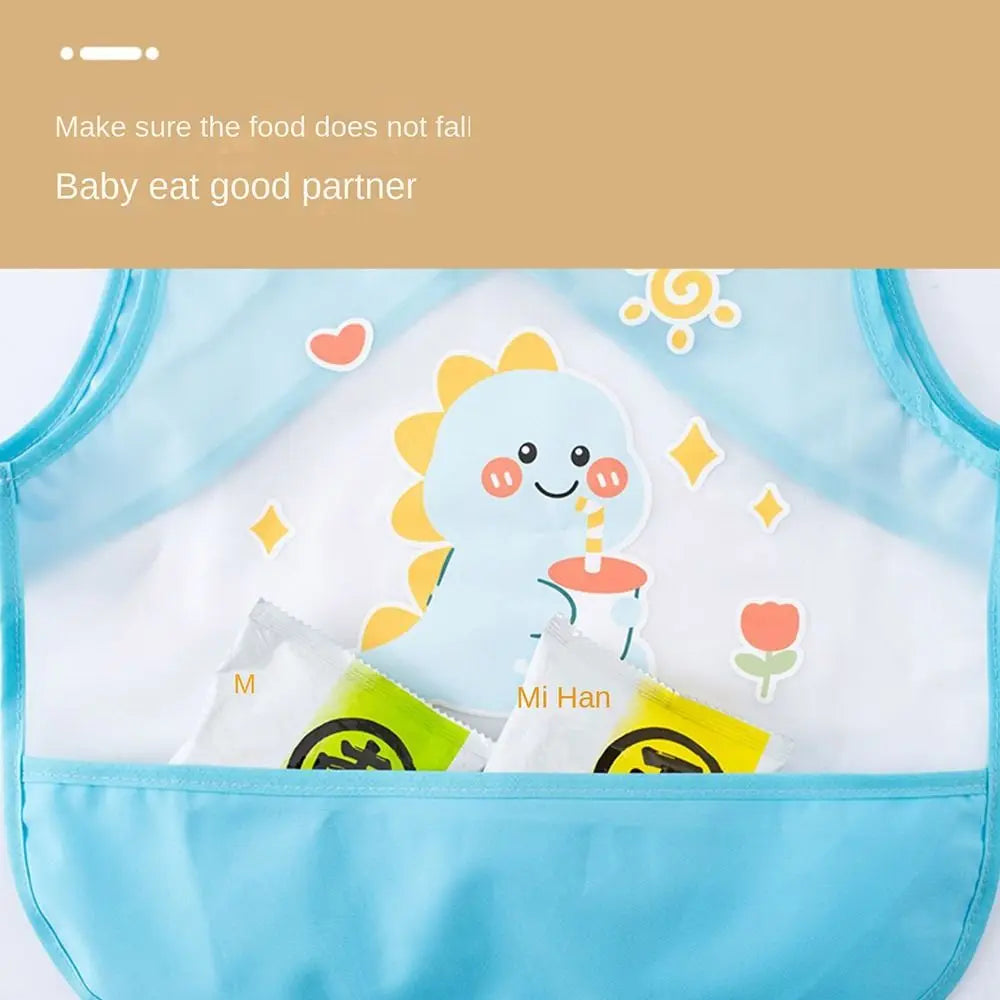 Cartoon Animal Pattern Baby Feeding Bib Waterproof Sleeveless Sleeveless Bibs Bear Rabbit Saliva Towel Burp Apron Boys Girls