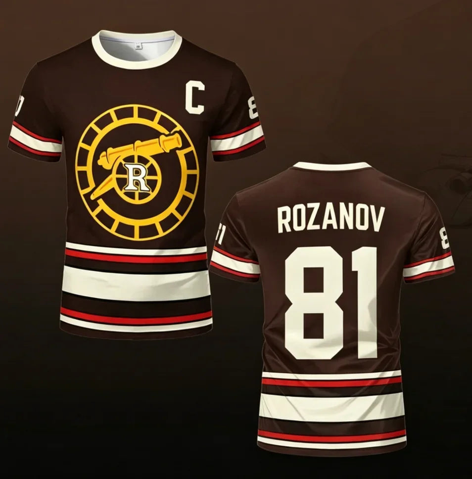Heated Rivalry Hockey Jersey Summer Outdoor Sports Breathable Short-Sleeve T-Shirt Y2K Unisex Harajuku Style Casual Fashion Top