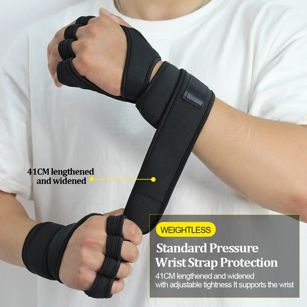 Fitness Men Women Gloves Gym Weightlifting Half Finger Wrist-Protecting Gloves Training Dumbbells Anti-Callus Anti Slip Gloves