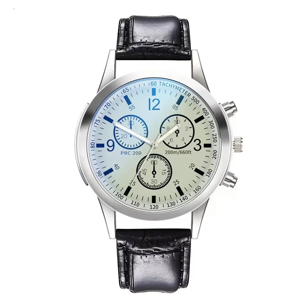 New Men Watches Luxury Band Round Watch Fashion Blu-ray Roman Watch for Man Relojes Para Hombre שעון ספורט Часы Мужские Наручные