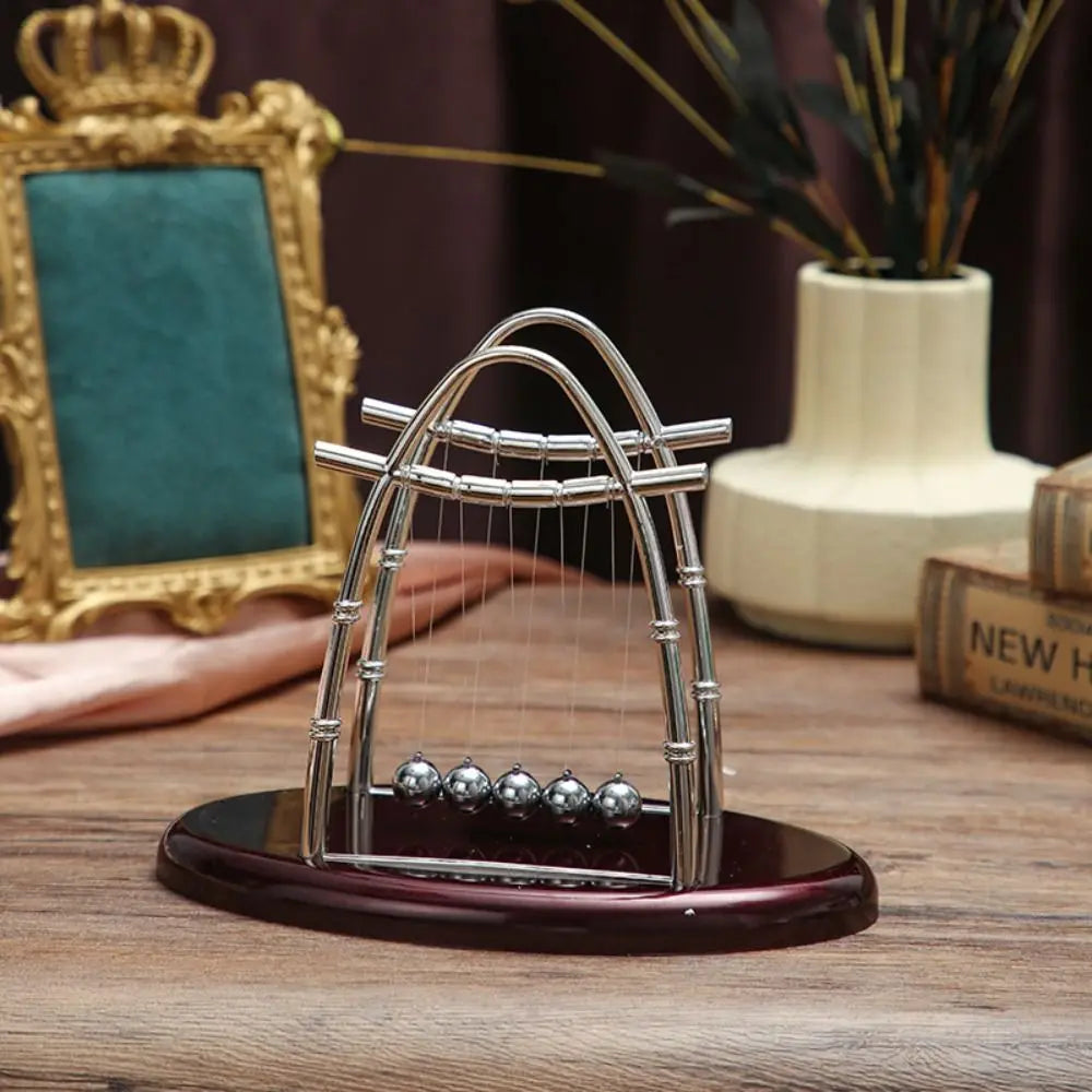 Physics Science Pendulum Cradle Decor Perpetual Motion Home Decoration Metal Pendulum Ball Fun Development Educational