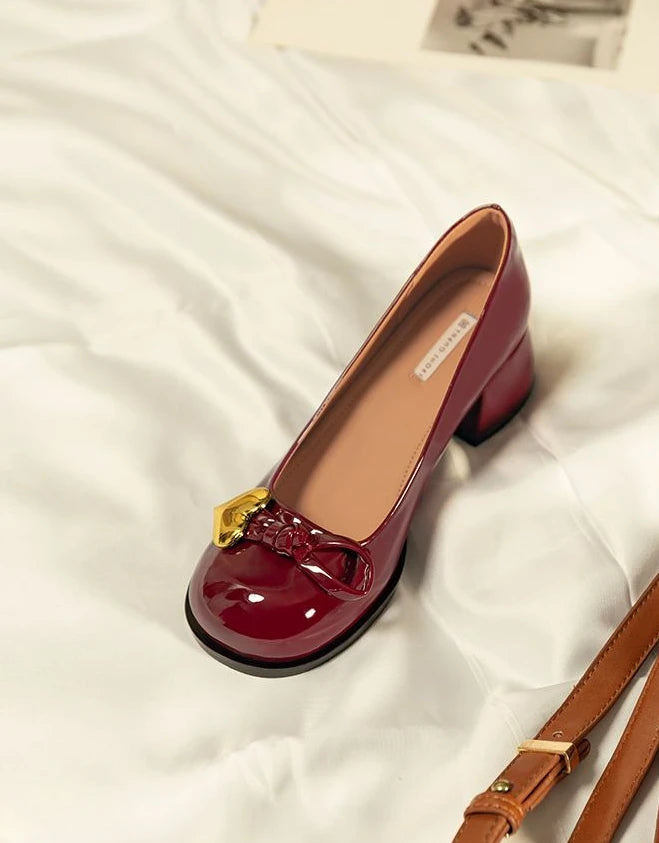 Shoes for Woman 2025 Women's Summer Footwear Round Toe Cute with Medium Heels Loafers Kawaii Trend on Sale Lastest Beau Today