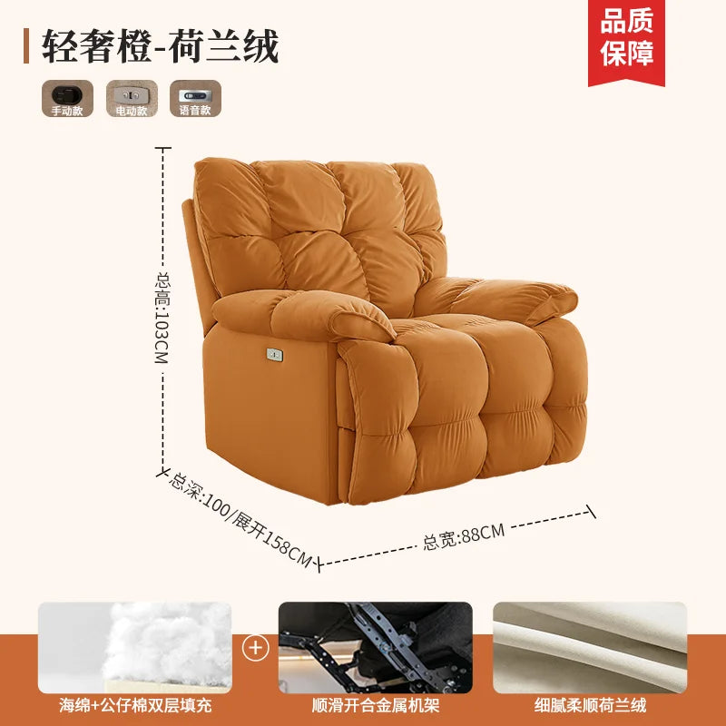 Recliner Europe Living Room Sofas Comfortable Adults Minimalist Design Sofa Cinema Lounge Muebles Para Habitacion Furnitures