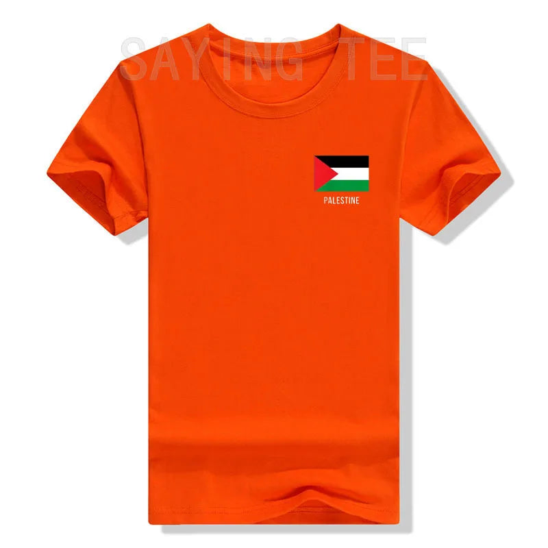 Palestine Flag Shirt | Palestinian T-Shirt Palestine Flag Print Graphic Outfits Palestine Lover Saying Tee Short Sleeve Blouses