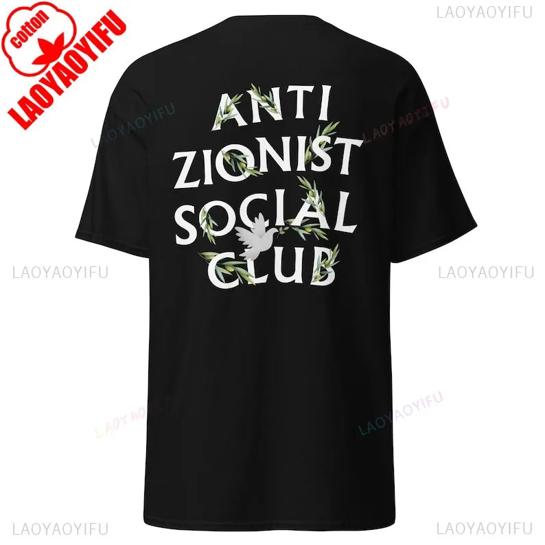 Palestine Shirt Palestine Unisex Shirt Men Women Universal Casual Crewneck Cotton Tshirt Letters Slogan Printed Tee