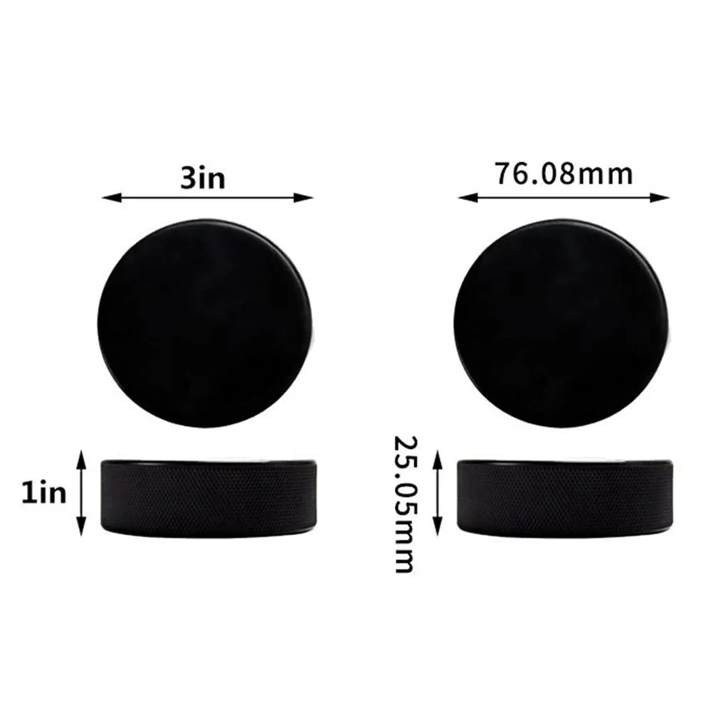 10Pcs Ice Hockey Pucks PU Material Standard Hockey Balls Anti Slip Texture Accurate Passes Practice Training Game