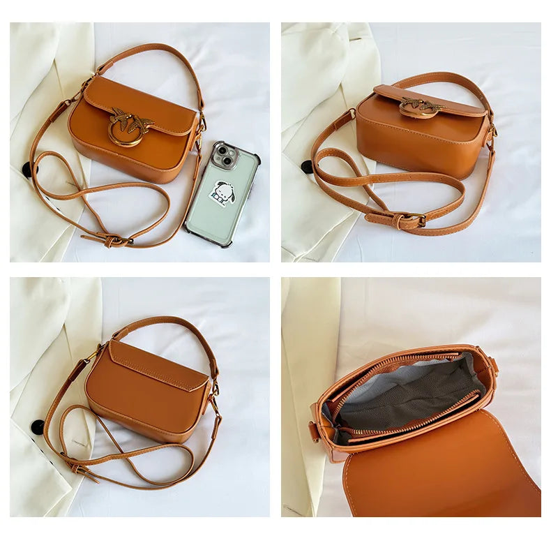 Ladies' Handbag, Swallow Bag, High-end, Fashionable, Versatile, Single Shoulder Crossbody Bag, Small Square Bag, Commuting Bag