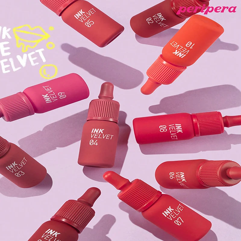K-beauty Ink Velvet Lipstick high-pigment and long-wearing, weightless, gluten-free, paraben-free, velvet-matte, long-lasting