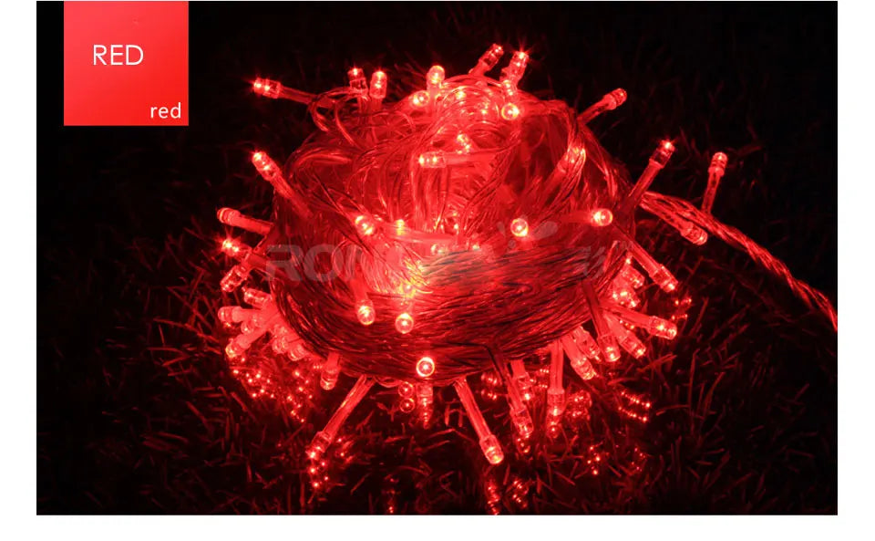 LED Strip 10M 100LEDs Christmas Lights Led Strip Lights Festoon Fairy Lights Garden Light Party Holiday Christmas Decoration