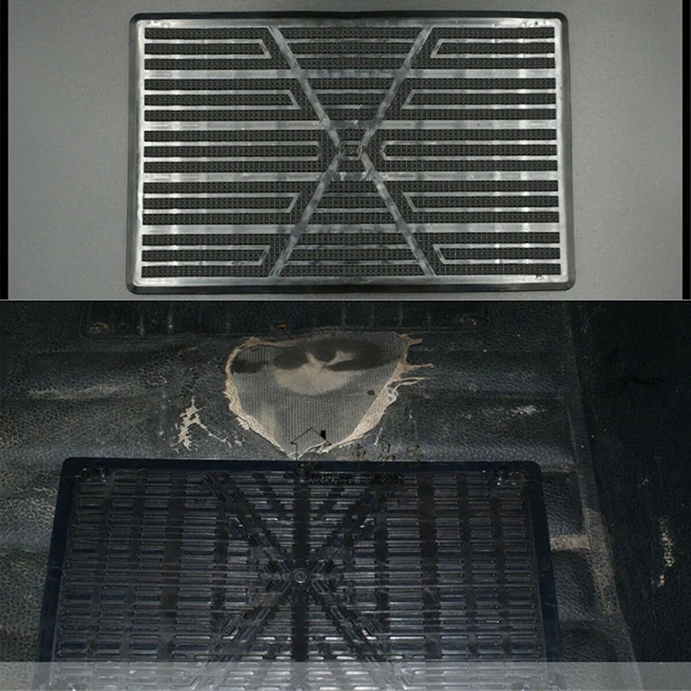 Car Carpet Plate Floor Pad Heel Foot Mats Pedal Patch PVC Waterproof Auto Anti-skid Pad Universal Interior Parts