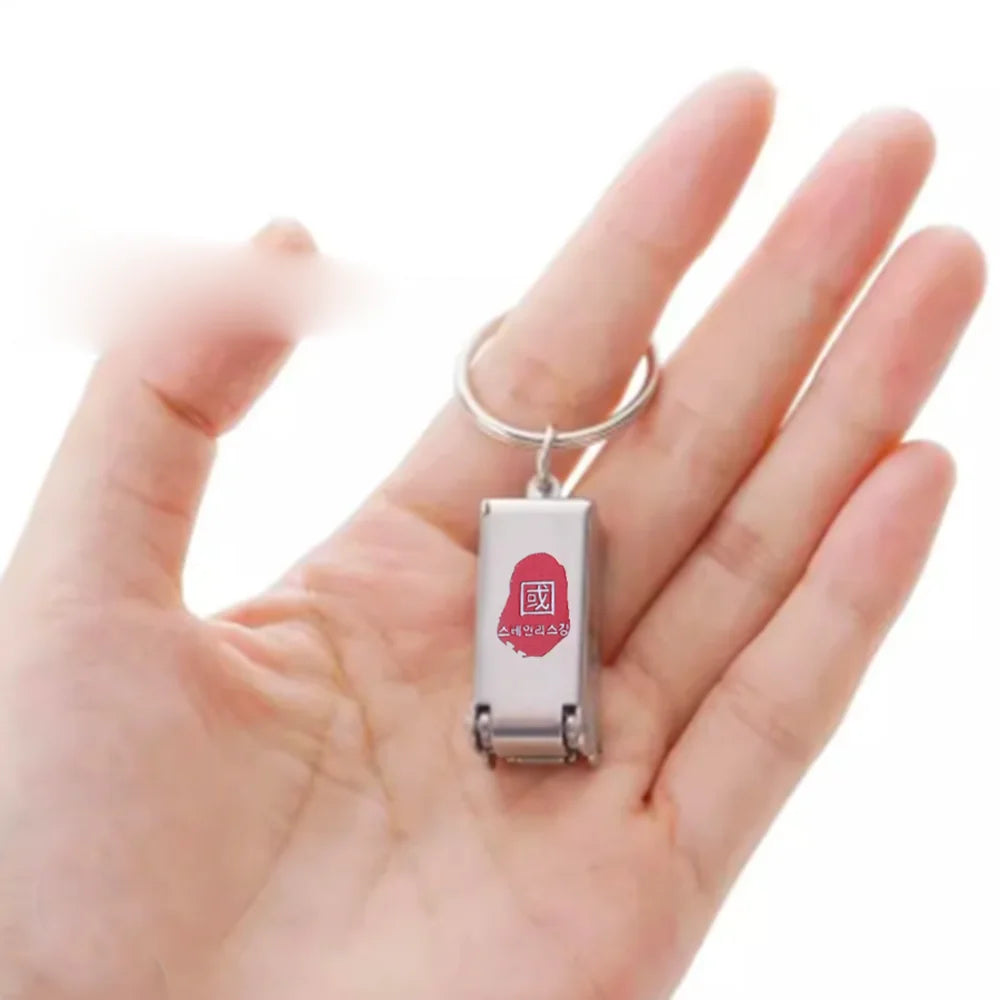 Nail Clipper 2023 New Folding Durable Pocket Second Generation Germany Deformation Cute Stainless Steel Magnetic Absorption Nano