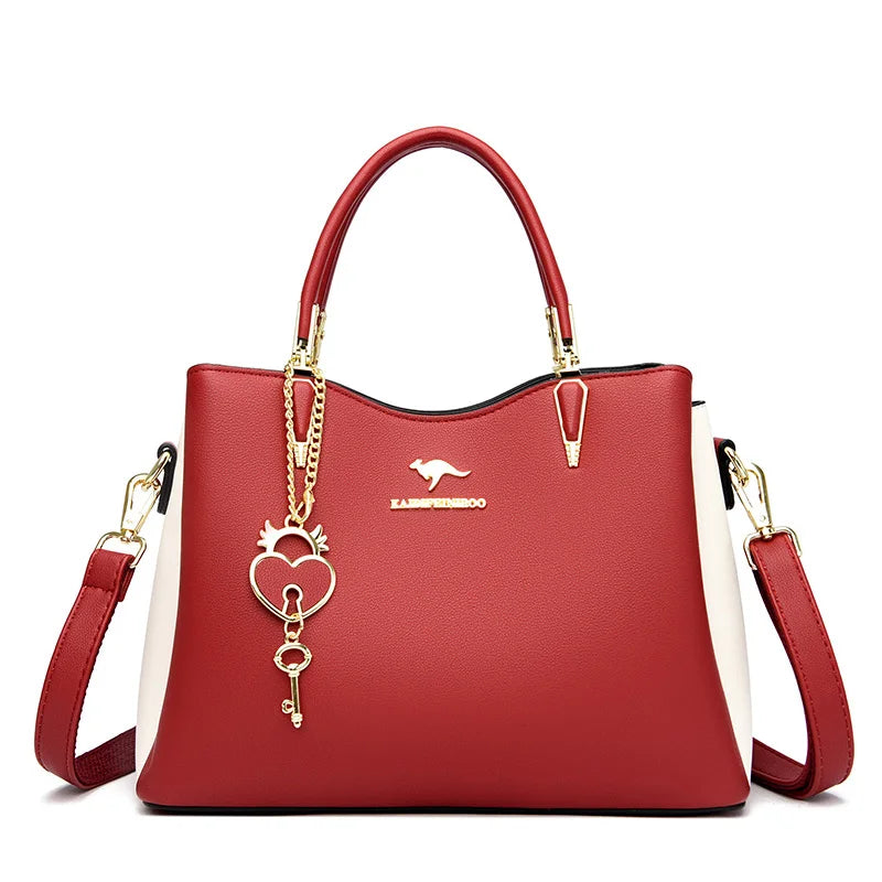 Ladies Quality Leather Shoulder Bags 2023 Luxury Handbags For Womens Designer Fashion Large Capacity Casual Tote Bag Sac A Main