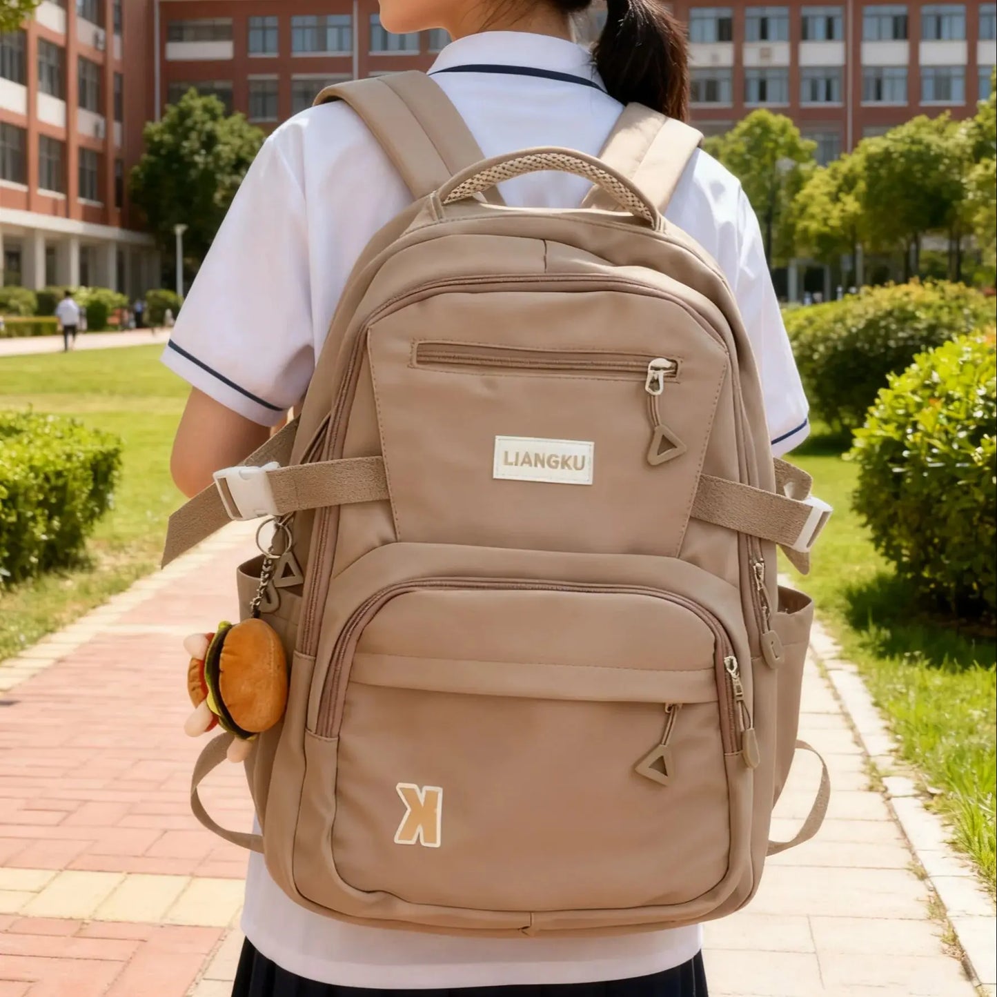 Cute School Bag Large Capacity School Backpacks High School College Student Bag Instagram Style Laptop Backpack for Girls