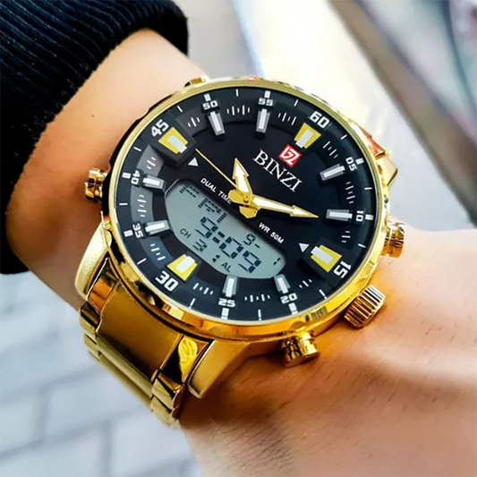 Relogio Masculino Wrist Watches For Men Top Brand Luxury Golden Men Watches Gold Big Male Wristwatch Man Golden Big Dial