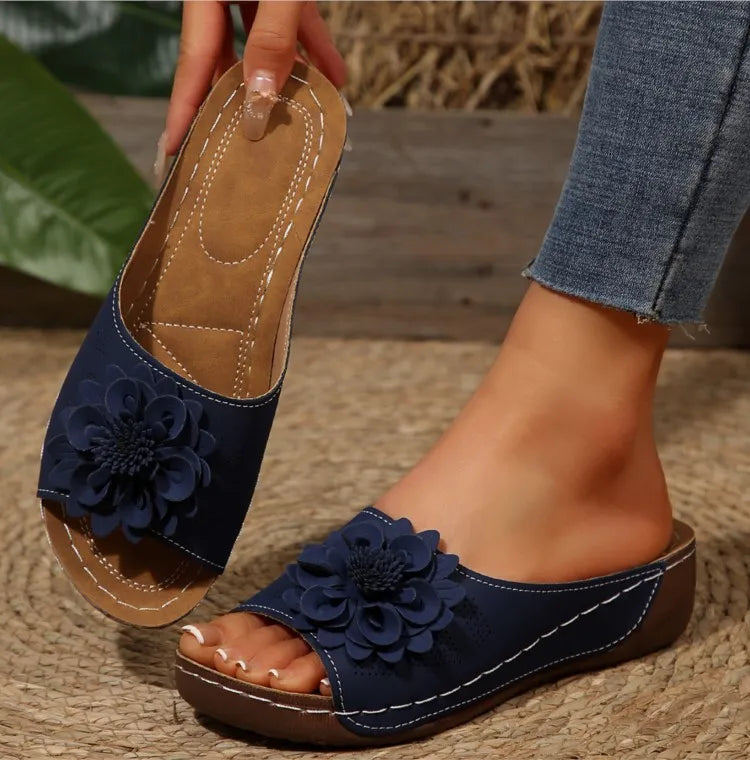 Women Sandals Shoes Summer Fashion Wedge Walking Shoes Comfortable Slip On Women's Sandals Light Female Sandalias Mujer Footwear