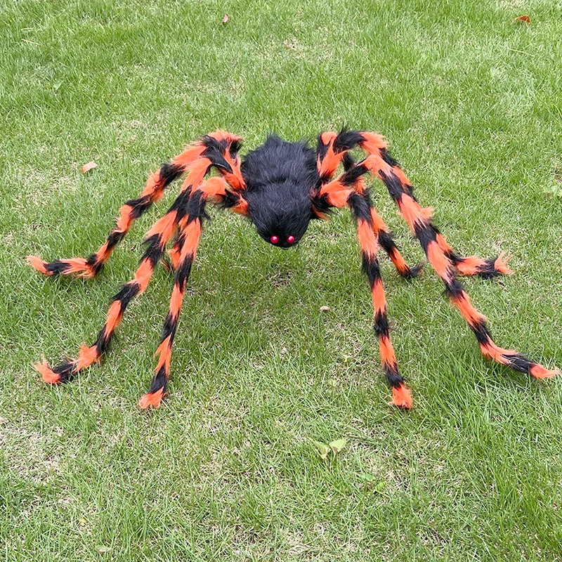 Scary Giant Fake Spiders Halloween Outdoor Decoration Hairy Spider Large Props For Outside Yard Porch Garden Decor Haunted House
