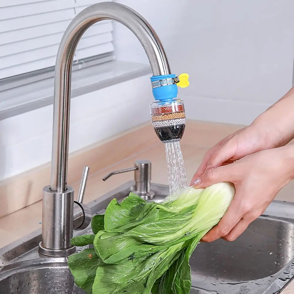 6-layer Filtration Faucet Filter Water Purifier Water Saving Faucet Sprayer Splash Proof Tap Head Attachment Healthier Life