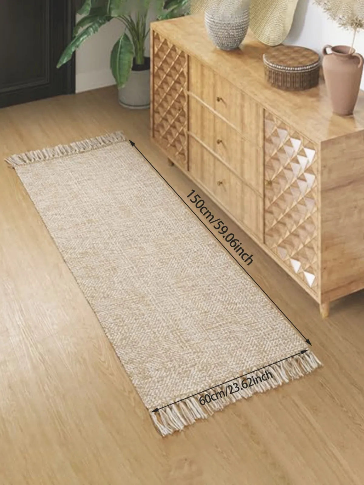 Cotton Linen Weave Carpet for Living Room Bedroom Kitchen Area Rugs Floor Mat Water Absorbent Bathroom Carpets Doormat