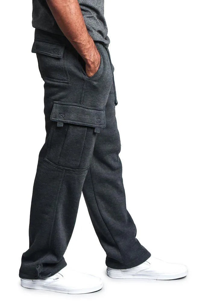 Spring and Autumn New Men's Sports Leisure Trousers Multi-pocket Loose Solid Color Cargo Work Pants Streetwear Men Pants