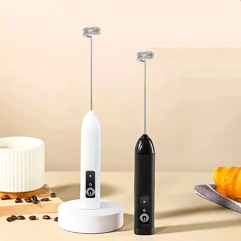 Xiaomi Cordless Electric Milk Frother Hand Mixer Whisk, USB 3 Speeds Handheld Milk Foamer for Coffee Cappuccino Mini Blender