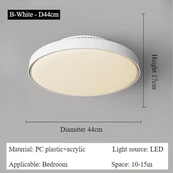 Modern Silent Living Room Bedroom Kitchen Office Ceiling Light  Ceiling Fan Light Flush Mount Bladeless Fan Lamp Remote Control