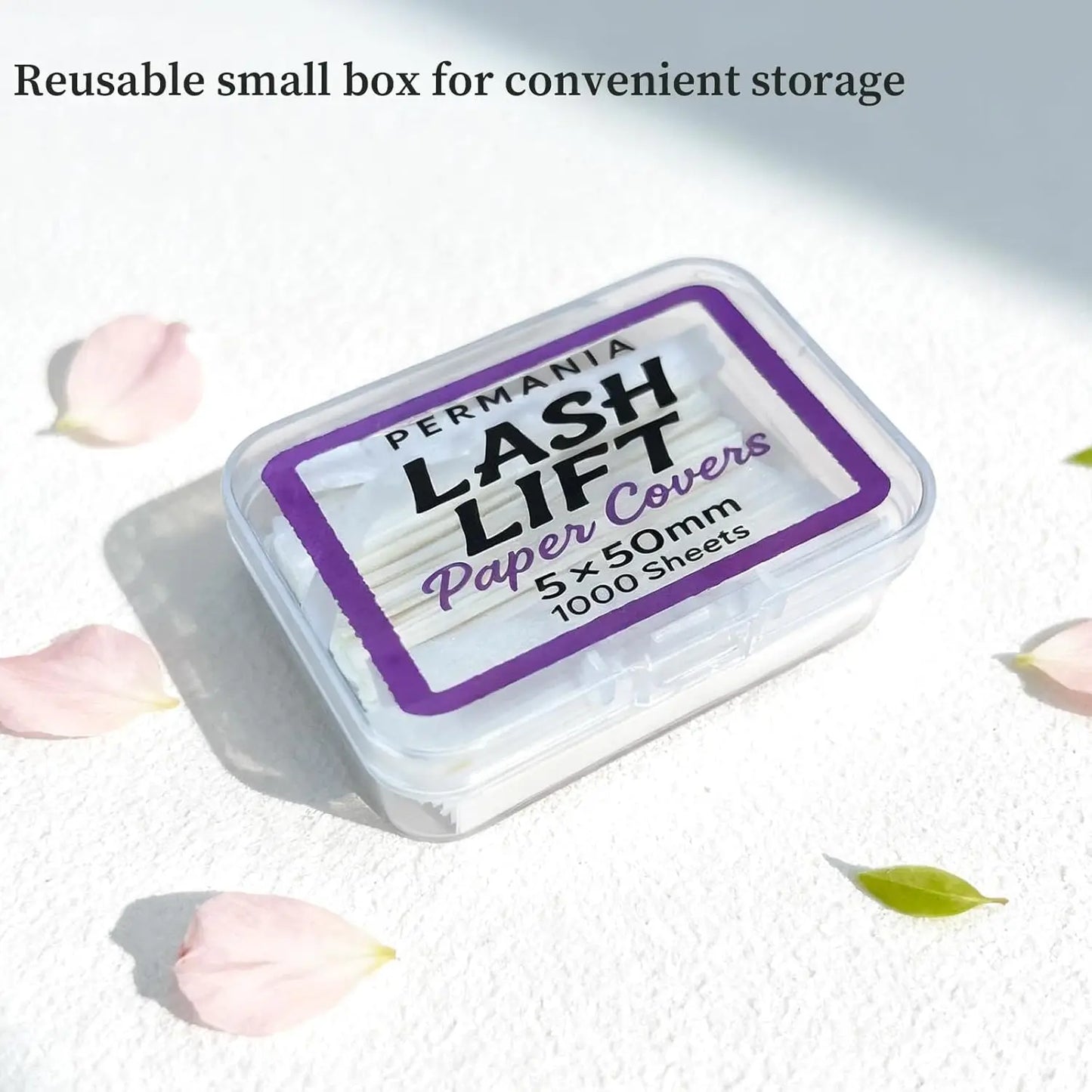 PERMANI Lash Lift Rod 1000 Pcs Disposable Korean Lash Lift Shields Flat For Eyelash Lifting and Setting Perm Cover Paper Tool