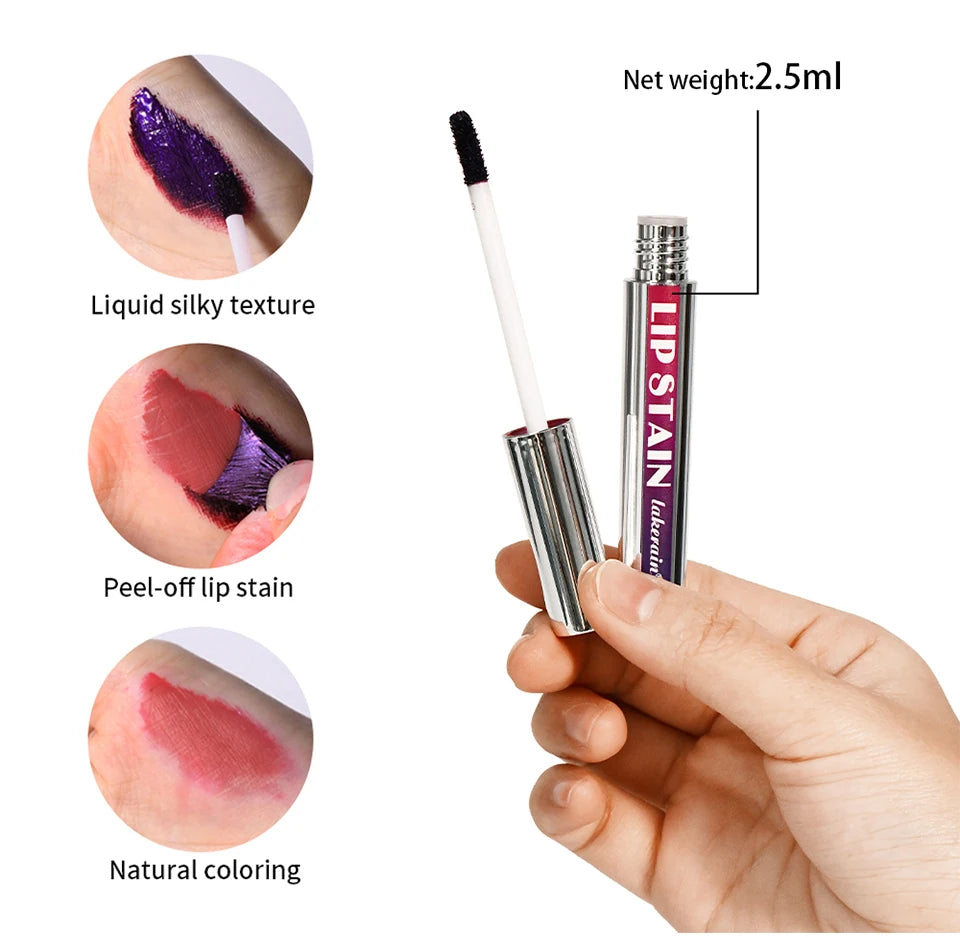 Matte Lip Tint Peel Off Lip Tints Stain Cosmetics Liquid Lipstick Lips Stick Free Shipping Makeup Ink Inks Gloss Pack Set