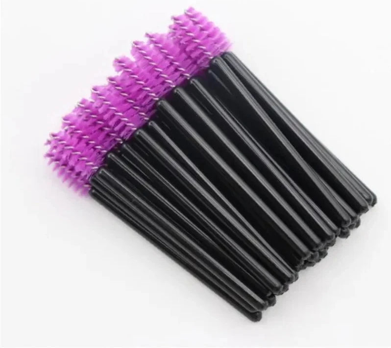 50/100 Disposable Eyelash Micro Brush Eyebrow Comb Mini Mascara Wand Applicator Microbrush Lash Extension Supplies Makeup Tools
