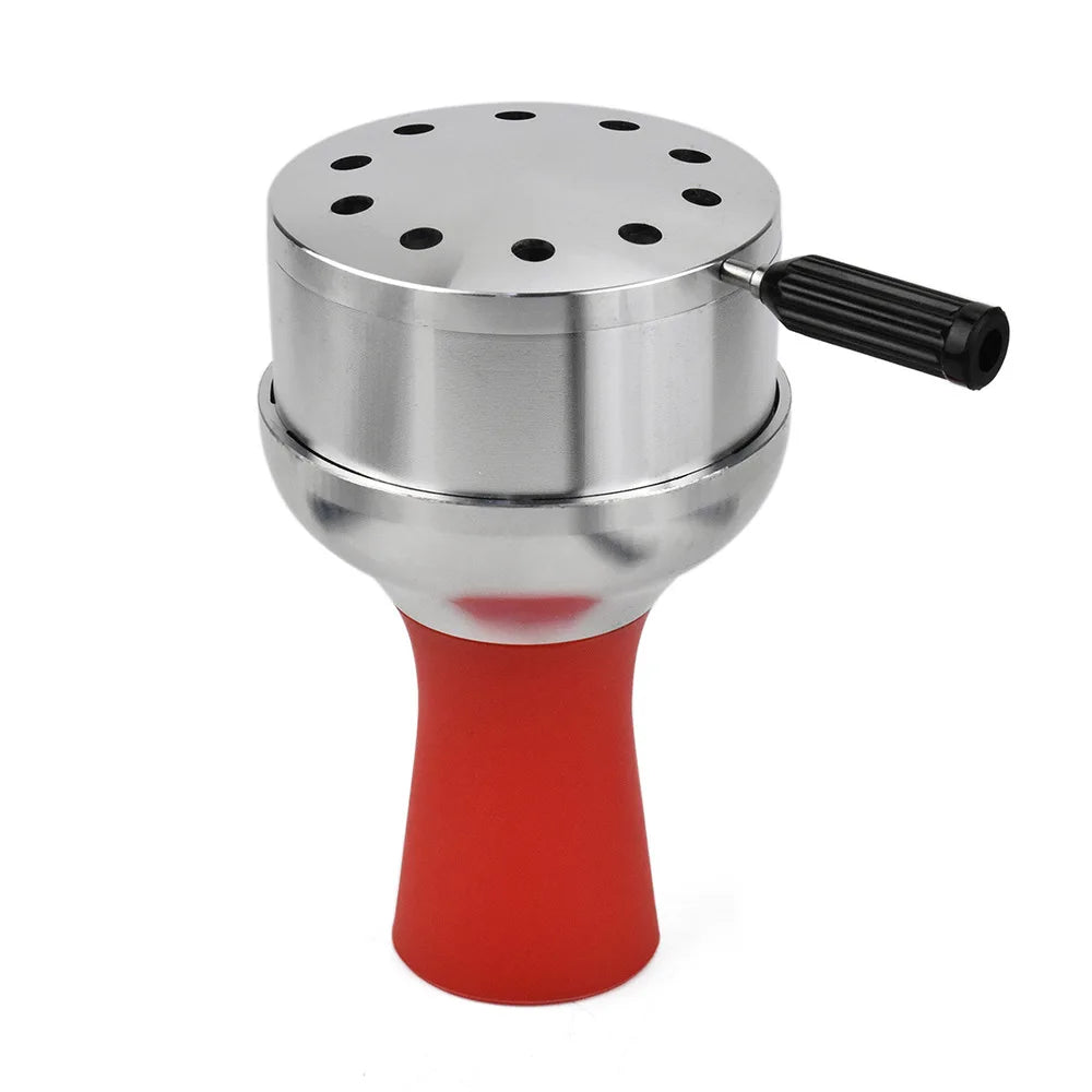 CRUSHER Arab Shisha Hookah Metal Bowl Set Charcoal Holder with Cover Heat Heat Management System Chicha for Smoking Accessories