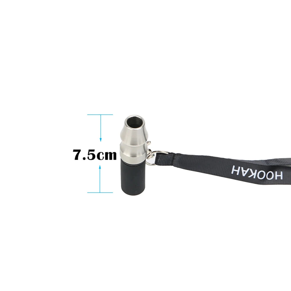 Aluminum Alloy Hookah Mouthpiece with Sling Chicha Suction Nozzle Sheesha Mouth Tips Shisha Water Pipes Accessories