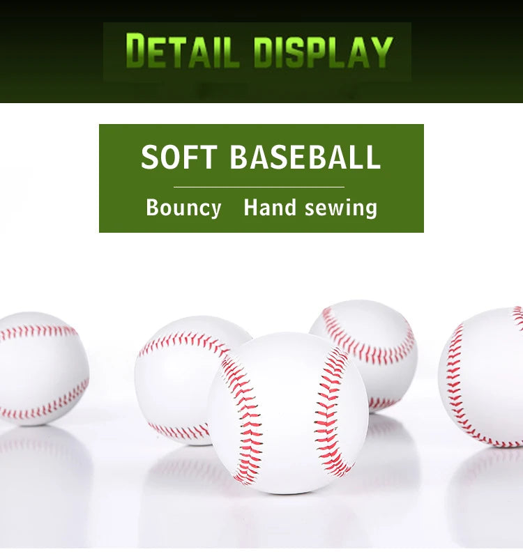 Baseball No. 9Softball Hardball Training Handmade Balls Fitness Products White Safety Kid Baseballs Men's Practice Team Game