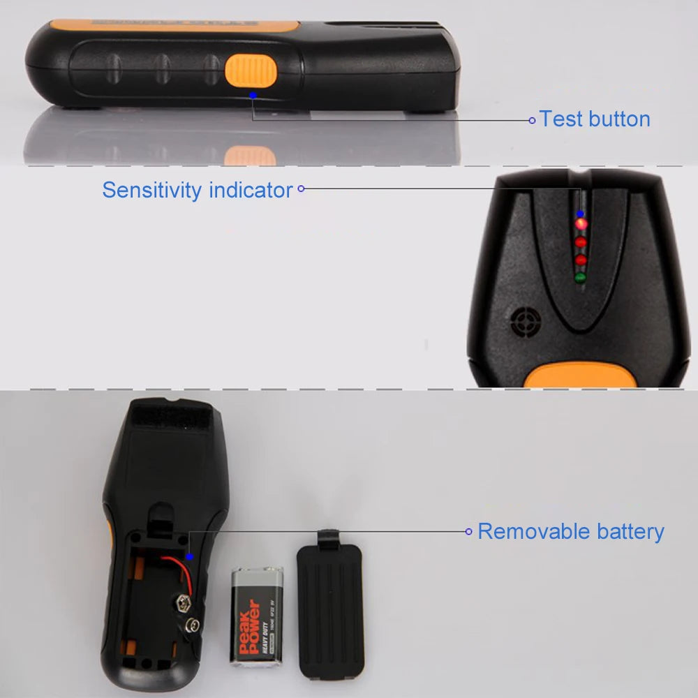 Metal Detectors Wall Hanging Scanner Find Wood Studs Metal AC Live Copper Wire Depth Sniffer Detector Wall Electrical Box Finder
