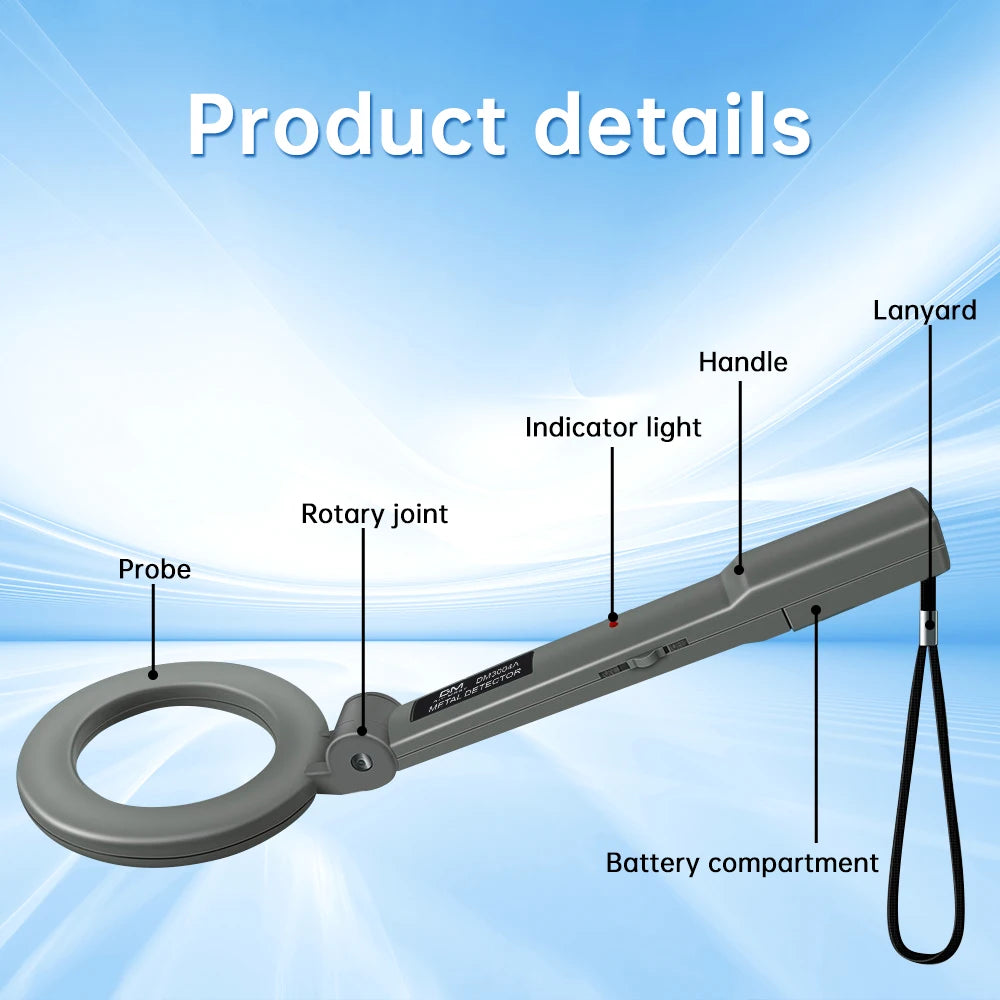 DM3004A Metal Detector Portable High Sensitivity Metal Detector Gold Silver Detector Gold Search Treasure Getector Gold Finder