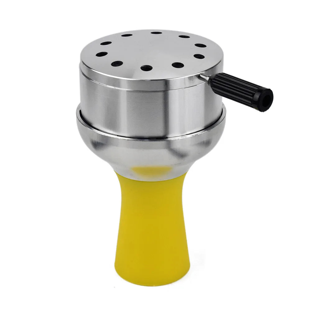CRUSHER Arab Shisha Hookah Metal Bowl Set Charcoal Holder with Cover Heat Heat Management System Chicha for Smoking Accessories
