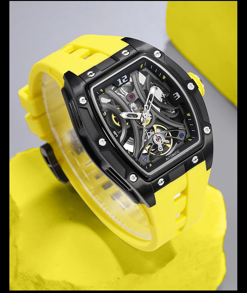MEGIR Men Mechanical Watch Top Brand Luxury Automatic Watch Business Waterproof Luminous Watch for Men